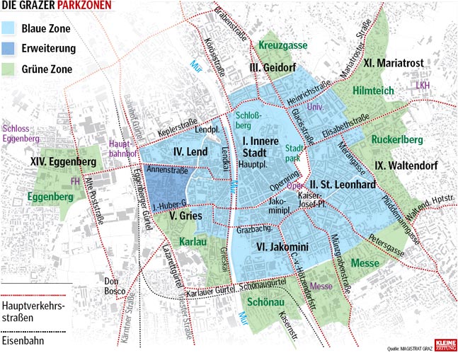 Gürne Zonen in Graz – die neuerste Abzocke