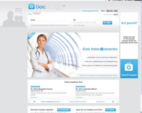 DocFinder.at Screenshot